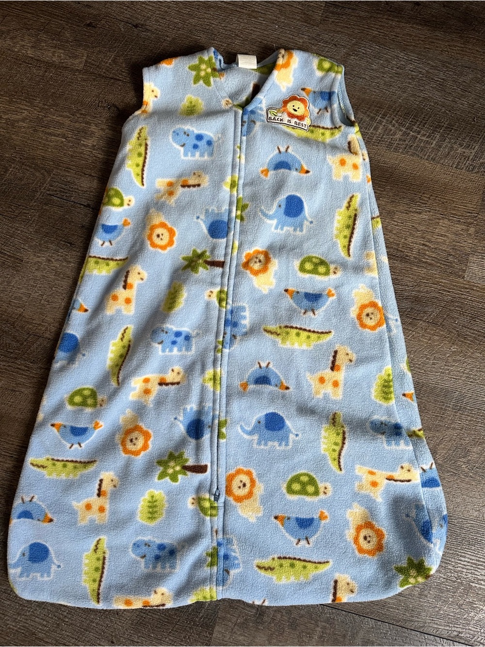 Light Blue Safari Print Kids Sleep Sack